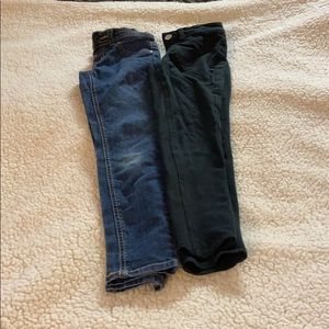 Two pair of Justice girls’ jeggings